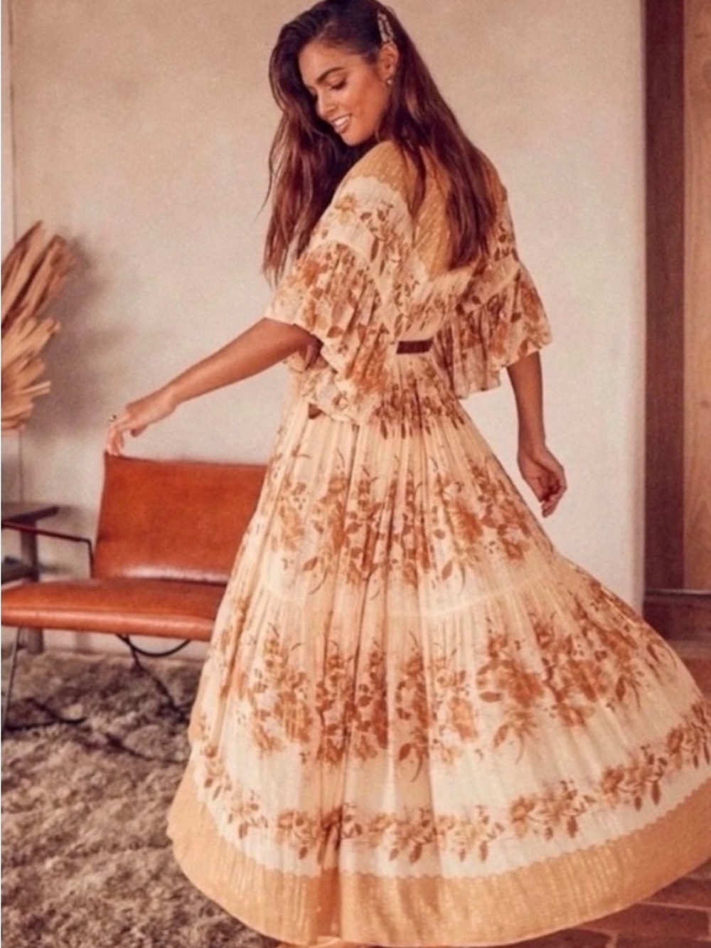 Spell & The Gypsy Coco Lei Mumu Midi‎ Bohemian Dress size XS